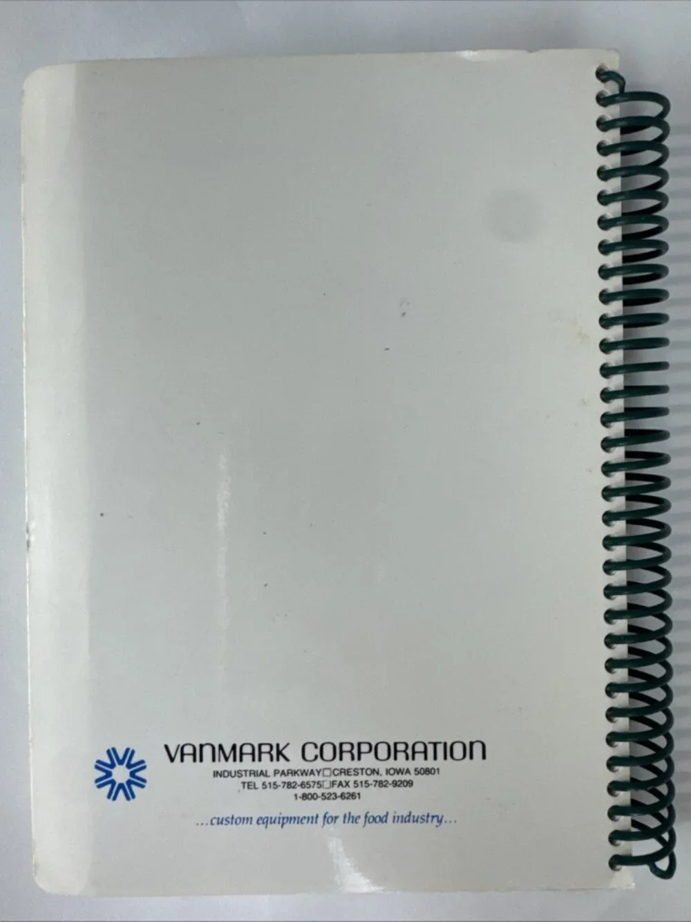 1997 Vanmark and Friends Culinary Classics Cookbook Iowa corporation Wallace